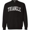 Greekgear Men’s Triangle Arched Crewneck Sweatshirt Black(Black)