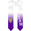Greekgear Sigma Alpha Mu Extra Fancy Diagonal Greek Graduation Stole W Crest