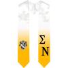 Greekgear Sigma Nu Extra Fancy Diagonal Greek Graduation Stole W Crest