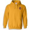 Greekgear Triangle Crest – Shield Emblem Hooded Sweatshirt(Athletic Gold)