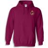 Greekgear Triangle Crest – Shield Emblem Hooded Sweatshirt(Maroon)