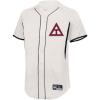 Greekgear Triangle Lettered Baseball Jersey(White/Black)
