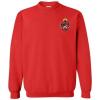 Greekgear Triangle World Famous Crest – Shield PATCH Crewneck Sweatshirt(Red)
