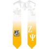 Greekgear Zeta Psi Extra Fancy Diagonal Greek Graduation Stole W Crest