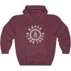 Kappa Alpha Theta Unisex College Seal Hoodie(Maroon)
