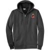 Triangle Fraternity Crest Patch Full Zippered Hoody(Black)