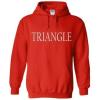 Triangle World Famous Greek Hoodie – Red with White Imprint(Red)