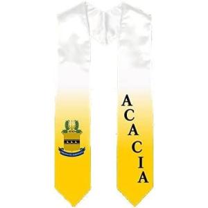 Greekgear Acacia Extra Fancy Diagonal Greek Graduation Stole W Crest