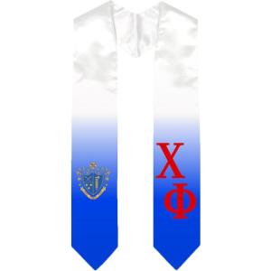 Greekgear Chi Phi Extra Fancy Diagonal Greek Graduation Stole W Crest