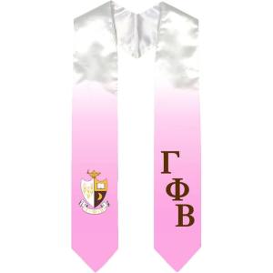 Greekgear Gamma Phi Beta Extra Fancy Diagonal Greek Graduation Stole W Crest