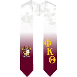 Greekgear Phi Kappa Theta Extra Fancy Diagonal Greek Graduation Stole W Crest