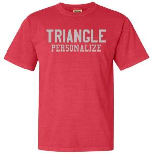 Triangle Greek Heavyweight T-Shirt(Red)