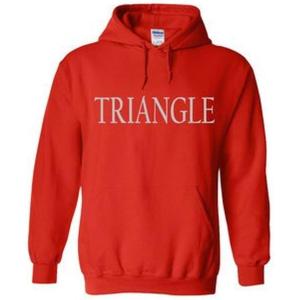Triangle World Famous Greek Hoodie – Red with White Imprint(Red)