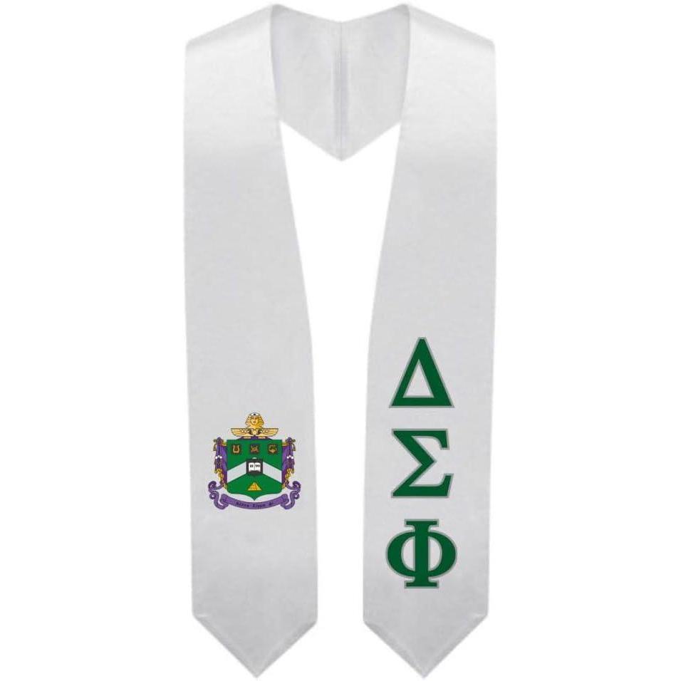 imageGreekgear Delta Sigma Phi Super Crest  Shield Graduation Stole