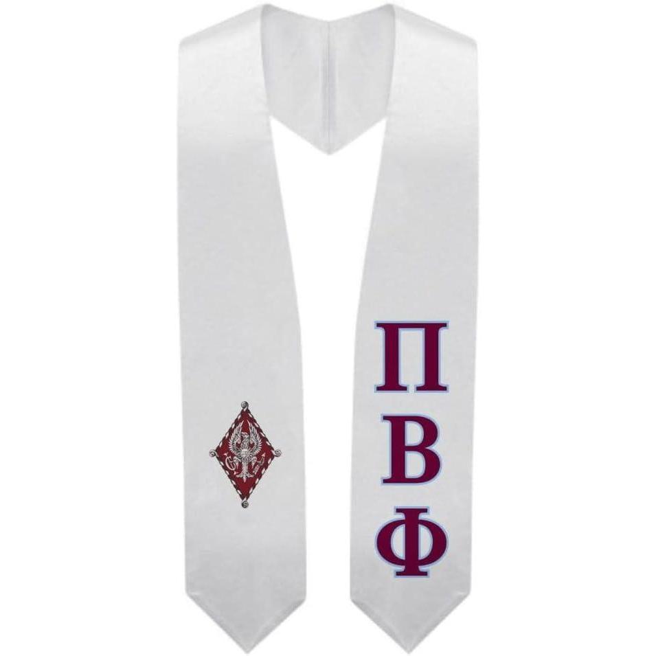 imageGreekgear Pi Beta Phi Super Crest  Shield Graduation Stole