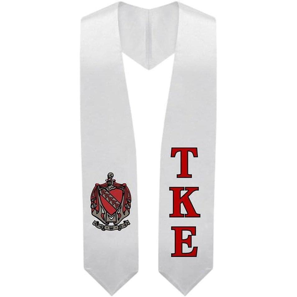 imageGreekgear Tau Kappa Epsilon TKE Super Crest Shield Graduation Stole