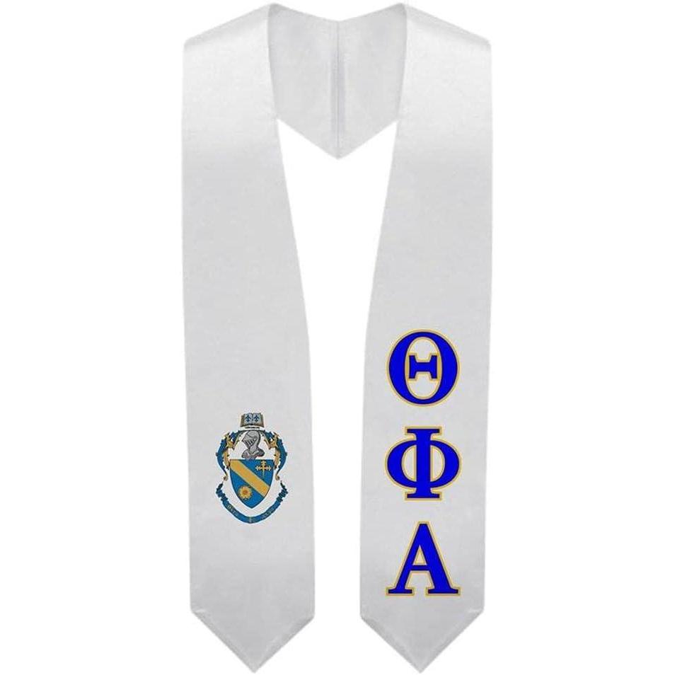 imageGreekgear Theta Phi Alpha Super Crest Shield Graduation Stole