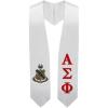 Greekgear Alpha Sigma Phi Super Crest – Shield Graduation Stole