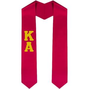 Custom Kappa Alpha Graduation Stole Sash(Red)