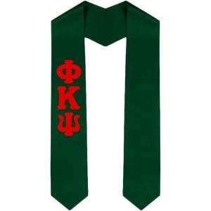 Custom Phi Kappa Psi Graduation Stole Sash(Forest Green)