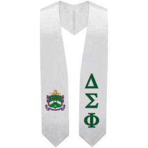 Greekgear Delta Sigma Phi Super Crest – Shield Graduation Stole