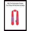 Custom Beta Theta Pi Greek 2 Tone Lettered Graduation Sash Stole w/Year(Red W/White Trim)