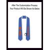 Custom Kappa Delta Rho Greek 2 Tone Lettered Graduation Sash Stole w/Year(Light Blue W/White Trim)