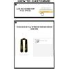 Iota Phi Theta Greek 2 Tone Lettered Graduation Sash Stole w/Year(Black W/Vegas Gold Trim)