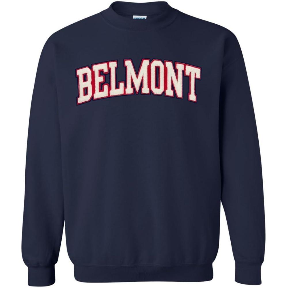 imageBelmont University Chenille Arch CrewneckNavy