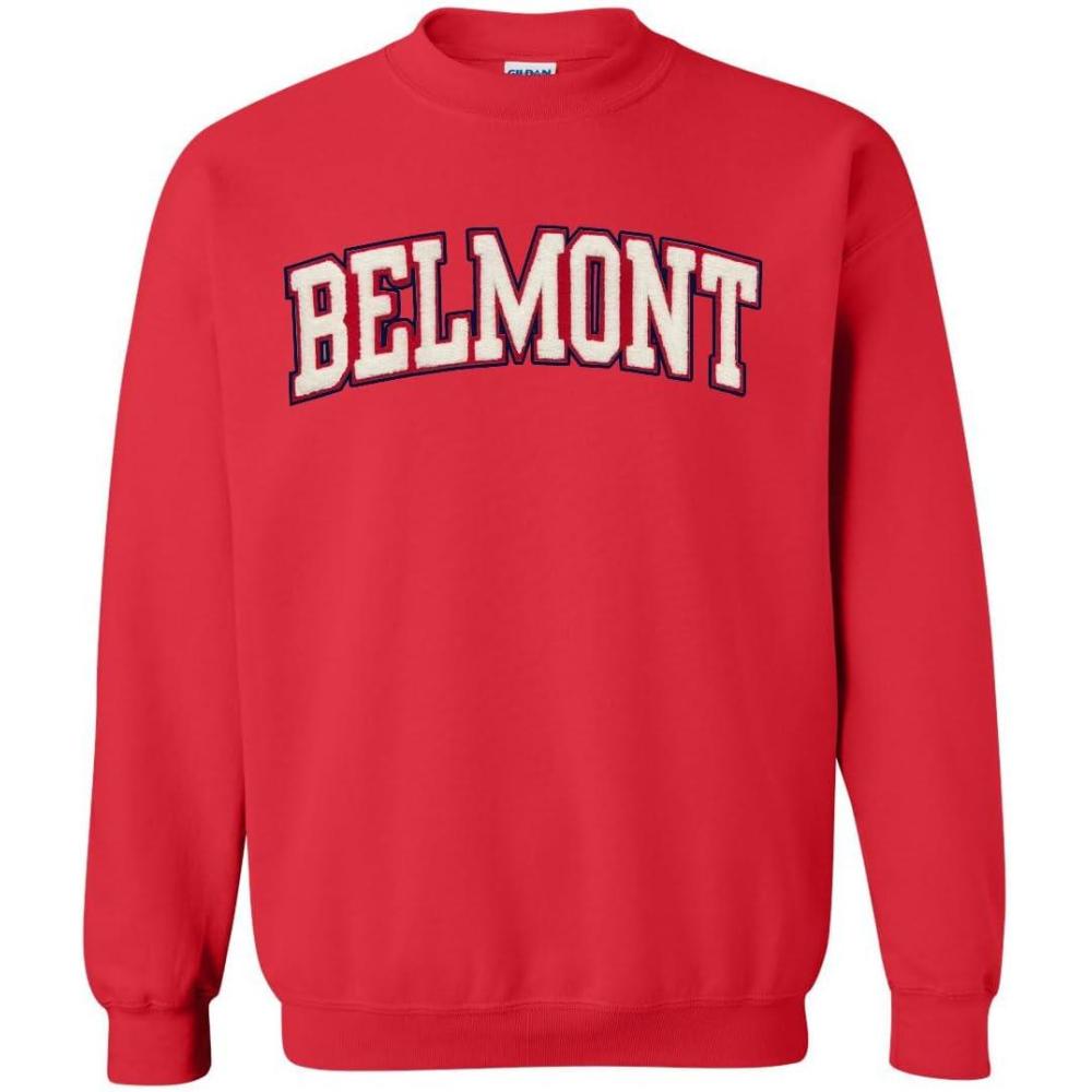 imageBelmont University Chenille Arch CrewneckRed