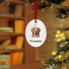 Golden Retriever Customized Christmas Ornaments Bell(Oval)