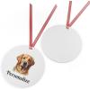 Golden Retriever Customized Christmas Ornaments Bell(Round)