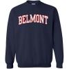 Belmont University Chenille Arch Crewneck(Navy)