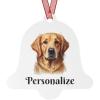Golden Retriever Customized Christmas Ornaments Bell(Bell)