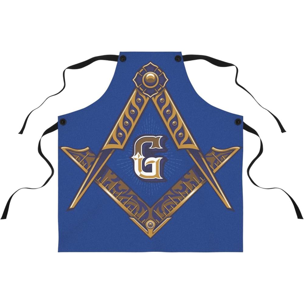 imageGreekgear Mason Square amp Compass ApronOne Size