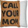Stay Connected – Call Your Dad Square Pillow Case 14 Inches x 14 Inches Brown(18 x 18-Inch)