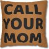 Stay Connected – Call Your Dad Square Pillow Case 14 Inches x 14 Inches Brown(16″x16″)