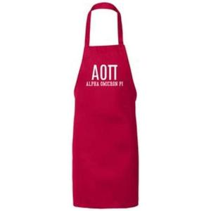 Greekgear Alpha Omicron Pi AOII Large Apron Red