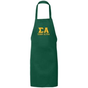 Sigma Alpha Large Apron Forest Green