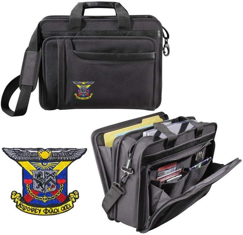 imageGreekgear Delta Kappa Epsilon DKE Crest Shield Briefcase Attache BlackBlack