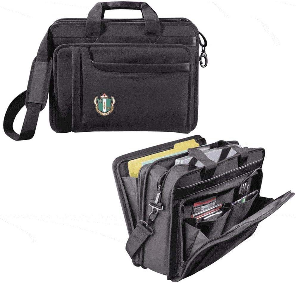 imageGreekgear Delta Zeta Crest Shield Briefcase Attache BlackBlack