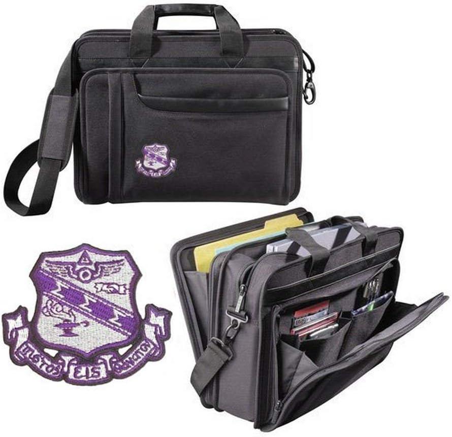 imageGreekgear Sigma Sigma Sigma Crest Shield Briefcase Attache BlackBlack