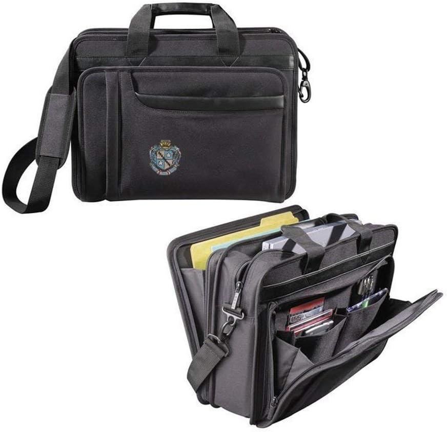 imageGreekgear Zeta Tau Alpha Crest Shield Briefcase Attache BlackBlack