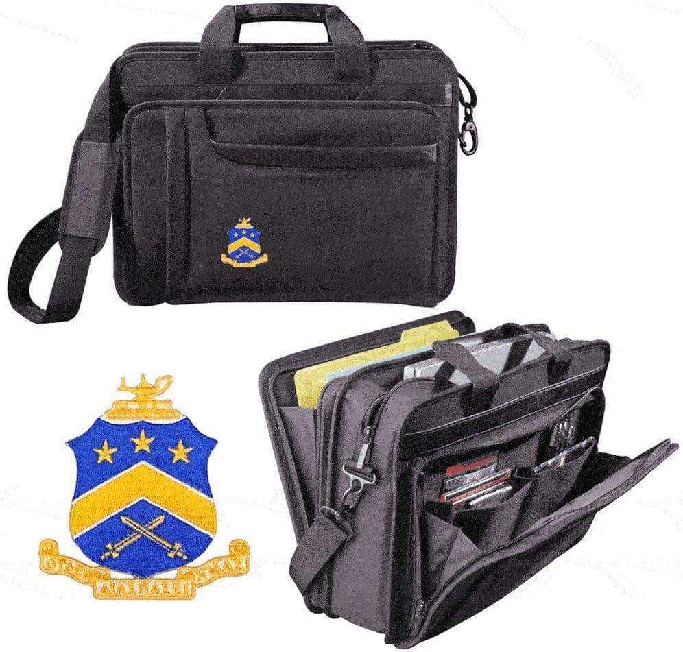imagePi Kappa Phi Crest Shield Briefcase Attache BlackBlack