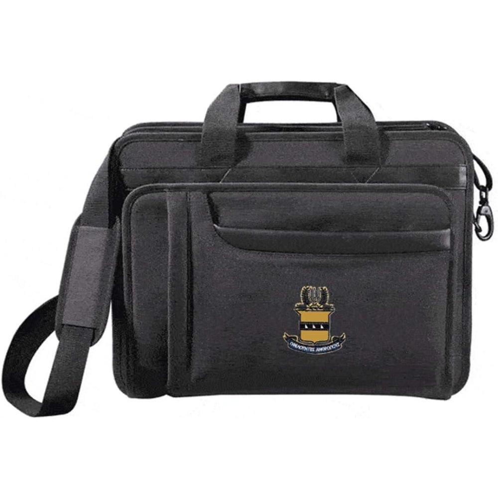 imageGreekgear ACACIA Fraternity Emblem Briefcase BlackBlack