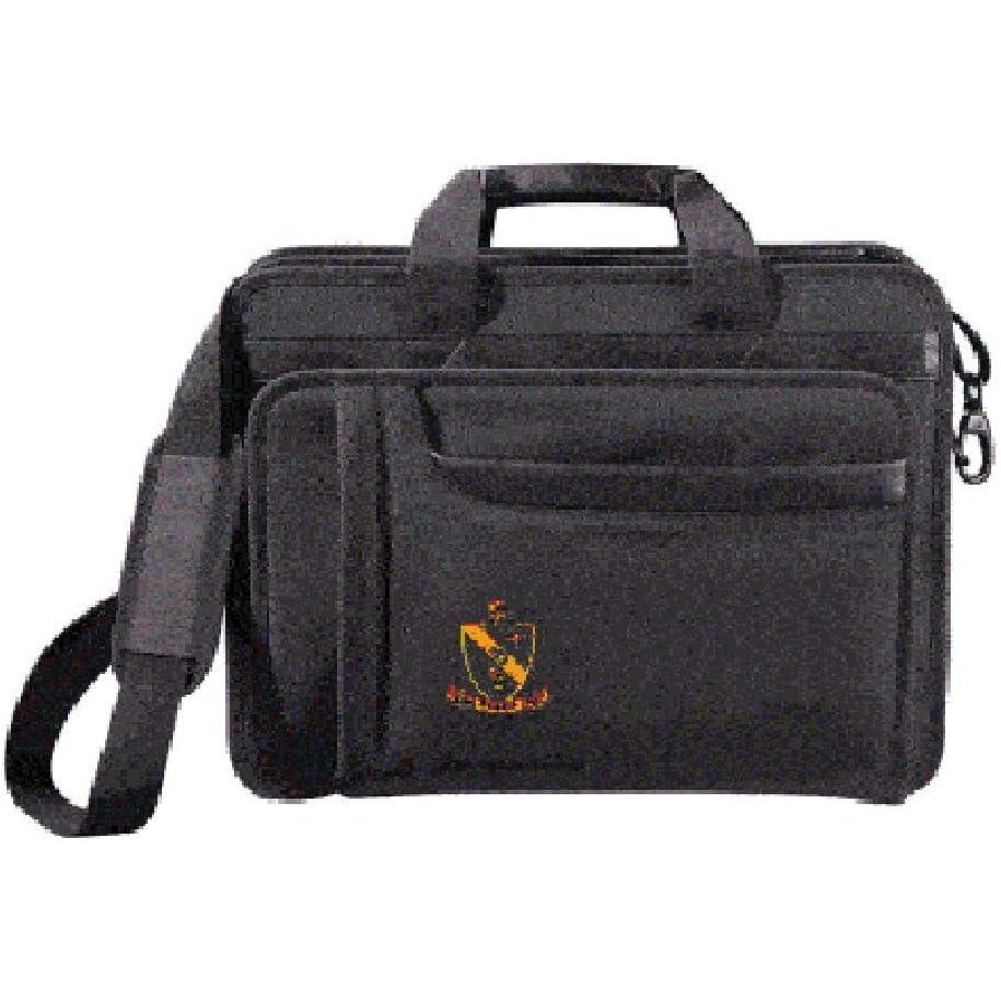 imageGreekgear Alpha Gamma Rho Emblem Briefcase BlackBlack
