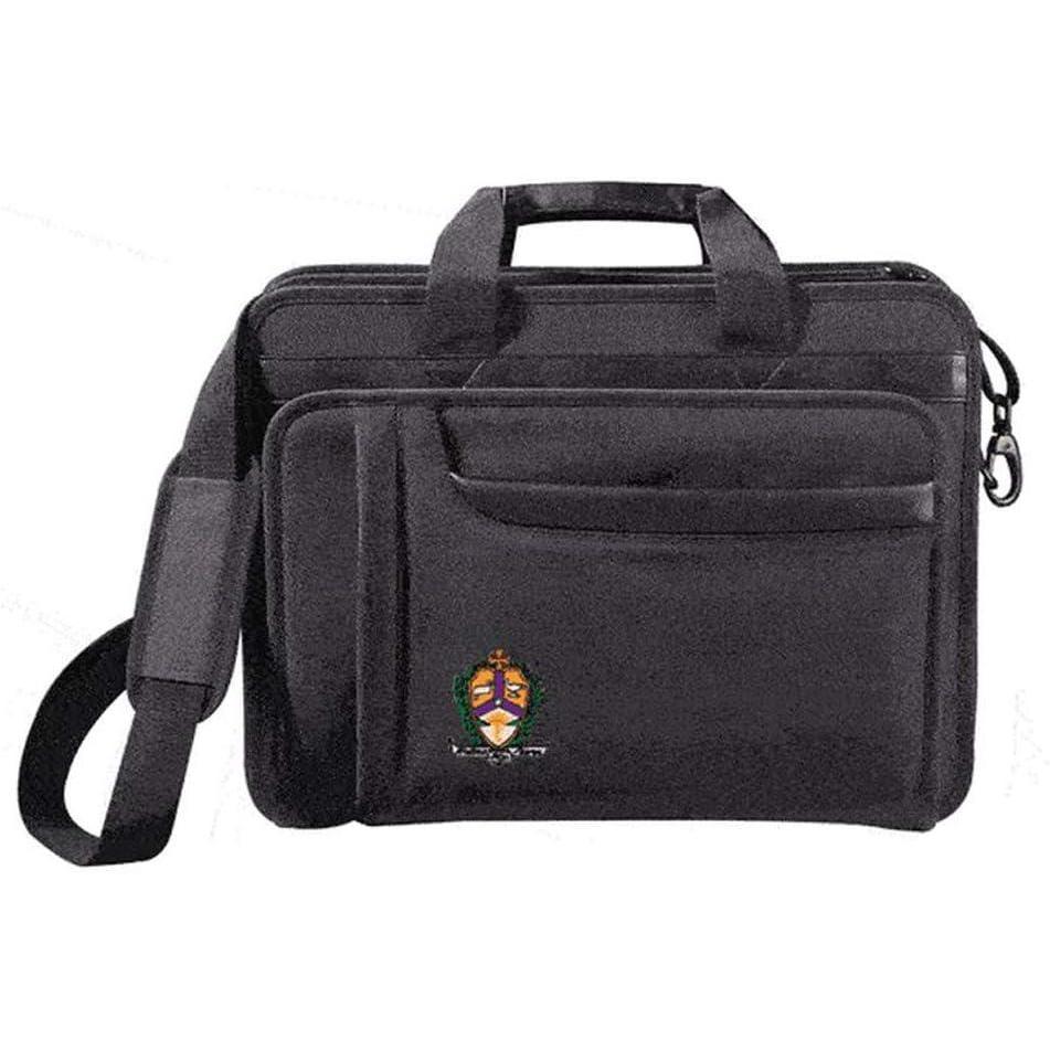 imageGreekgear Alpha Kappa Lambda Crest Shield Briefcase Attache BlackBlack