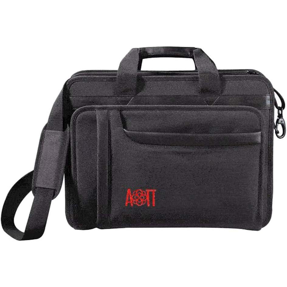 imageGreekgear Alpha Omicron Pi AOII Rose Briefcase BlackBlack