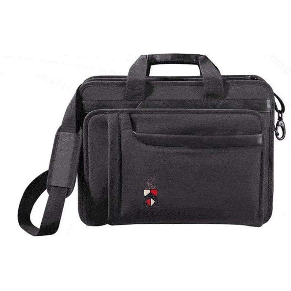 imageGreekgear Beta Theta Pi Crest  Shield Briefcase Attache BlackBlack
