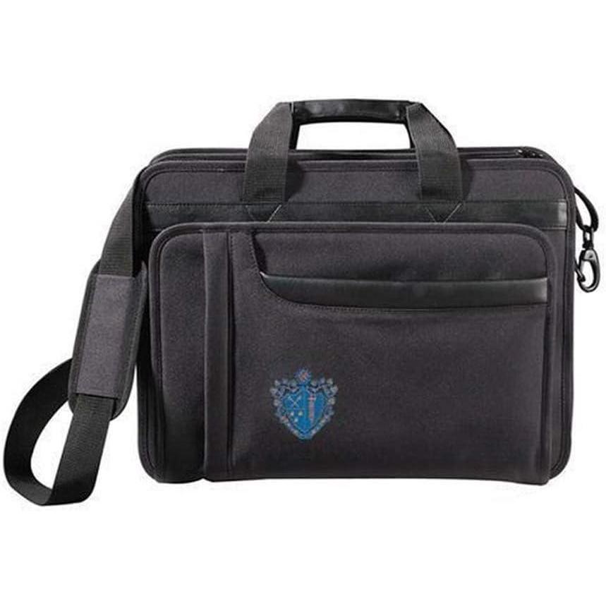 imageGreekgear Chi Phi Crest Shield Briefcase Attache BlackBlack